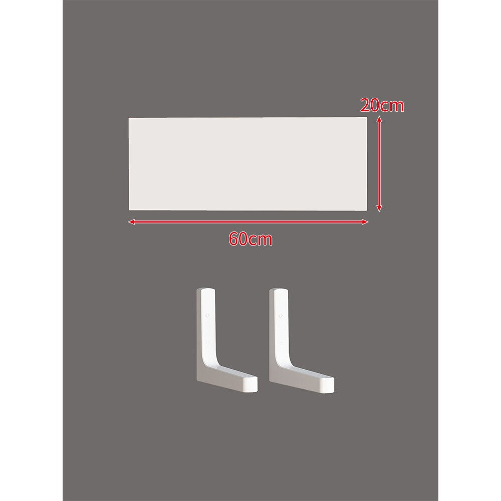 Long Narrow Floating Wall Shelf Kit with Concealed Heavy-Duty Brackets
