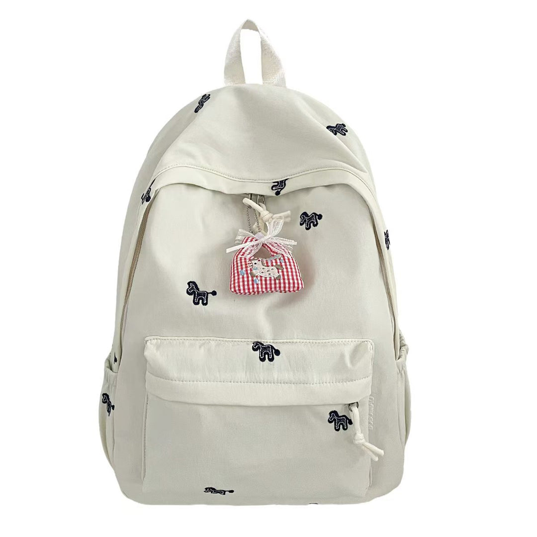 Backpack with Cheerful Animal Motif and Practical Compartments Kalsten