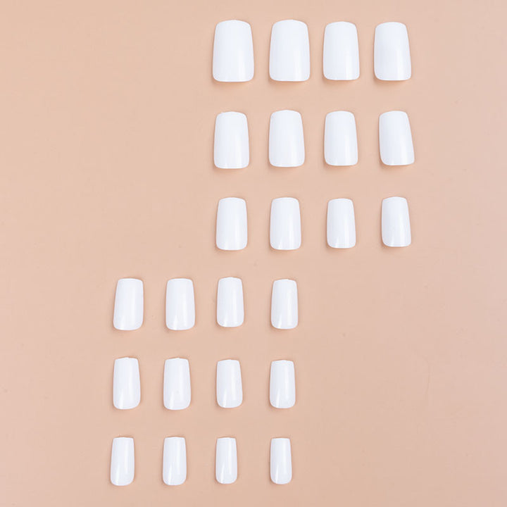 Glossy Elegant Square Press-On Nails