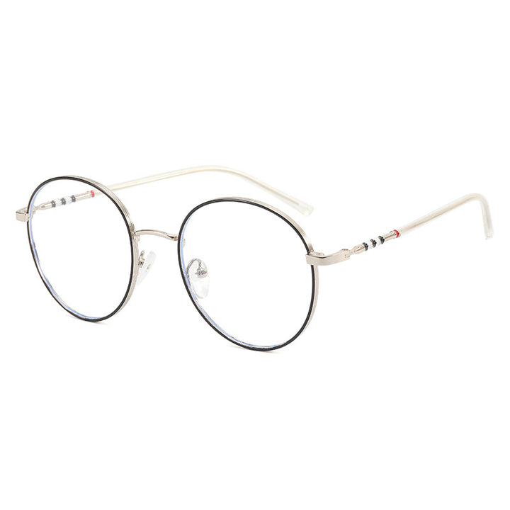 Ladies fashionable round sunglasses with elegant metal frame Kalsten