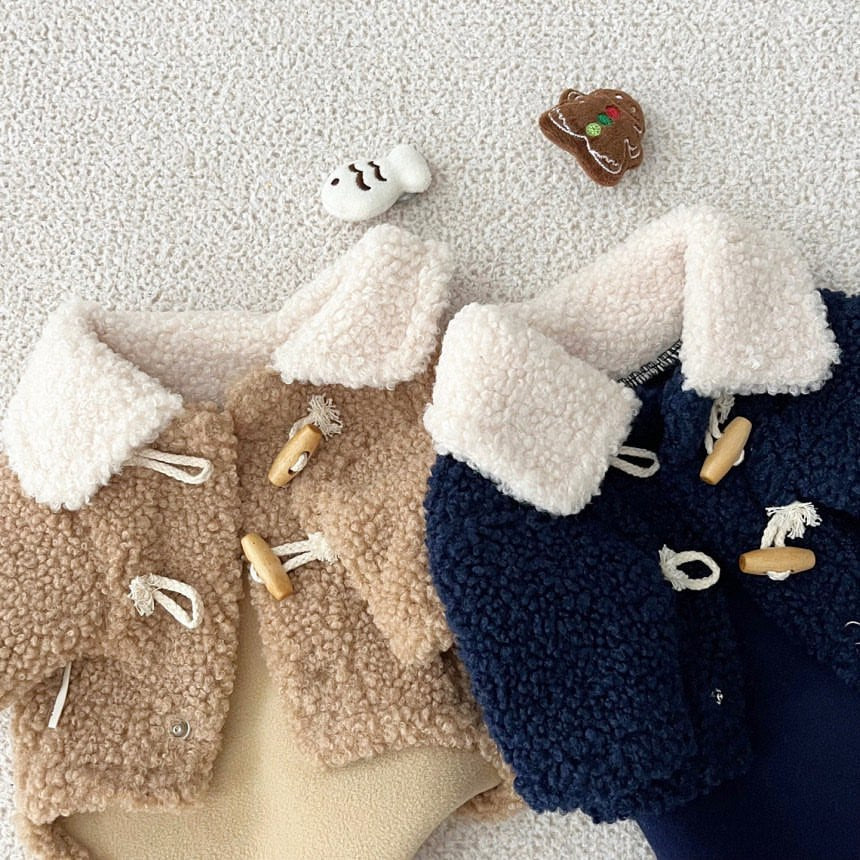 Sherpa-Lined Toggle Dog Coat