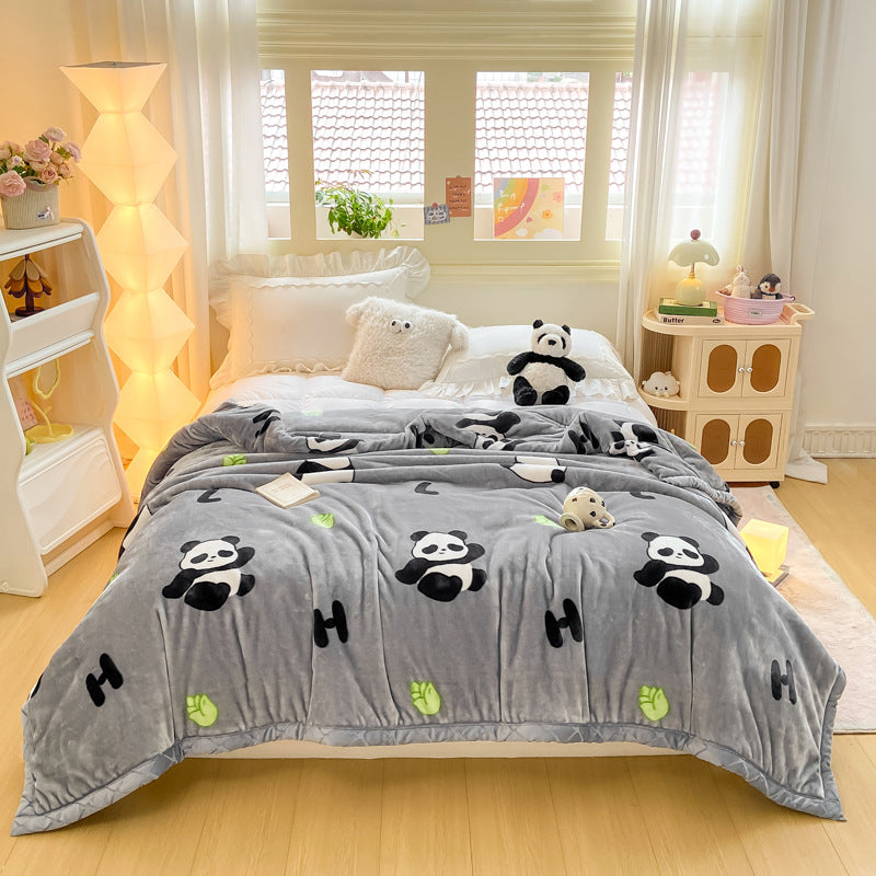 Decorative Fleece Throw Blanket Kalsten