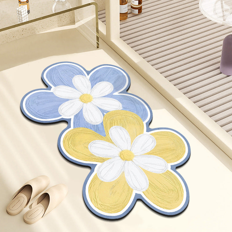 Decorative Floral Bath Mat