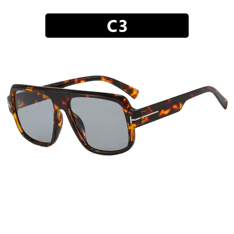 Women’s fashionable square sunglasses with trendy tortoiseshell pattern Kalsten