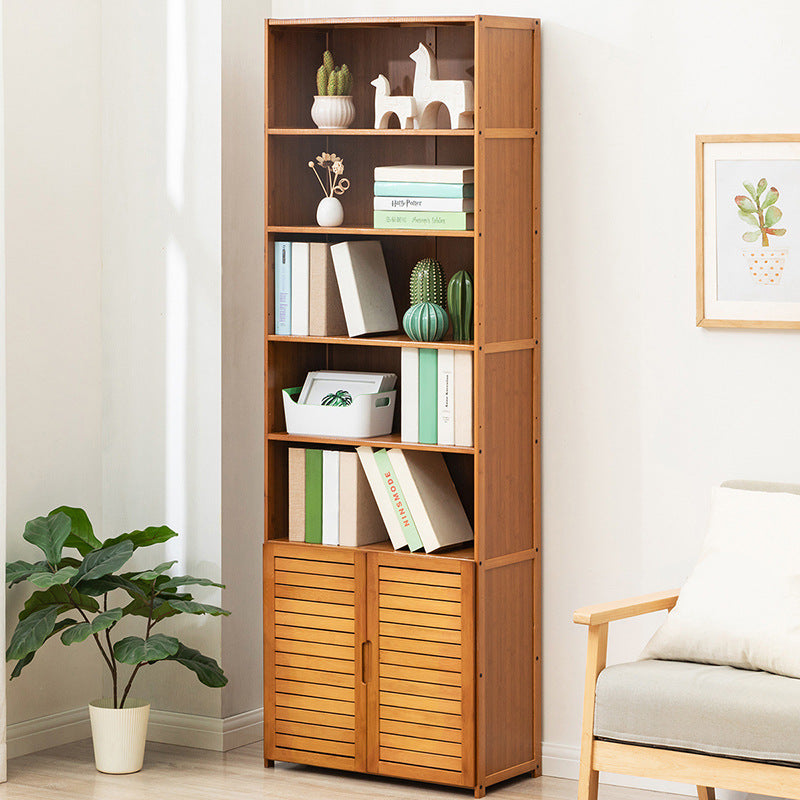 Storage shelf with adjustable compartments and natural wood look Kalsten