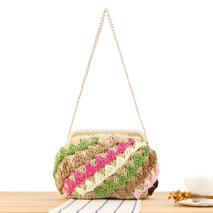 Shoulder bag with colorful woven pattern Kalsten