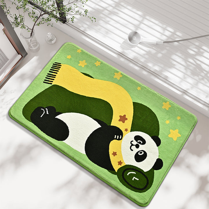 Cartoon Panda Bath Mat Kalsten