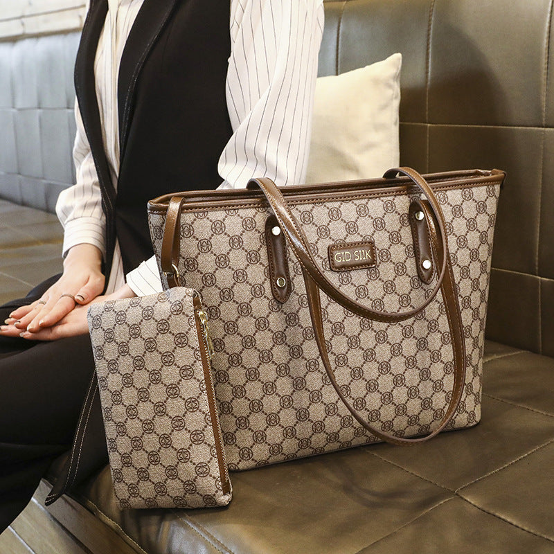 Elegant Multi-Pocket Tote Bag