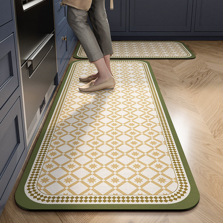 Vintage-Inspired Comfort Kitchen Runner Mat