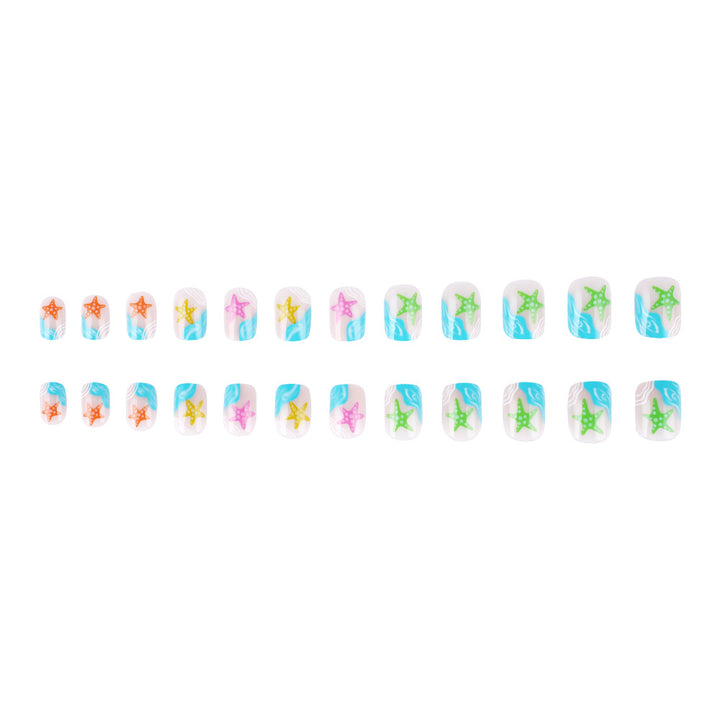 Artistic Beach-Themed Nail Art Kalsten
