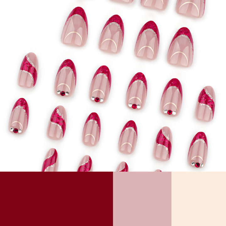 Artful nail designs with sparkling accents and ombré effects Kalsten