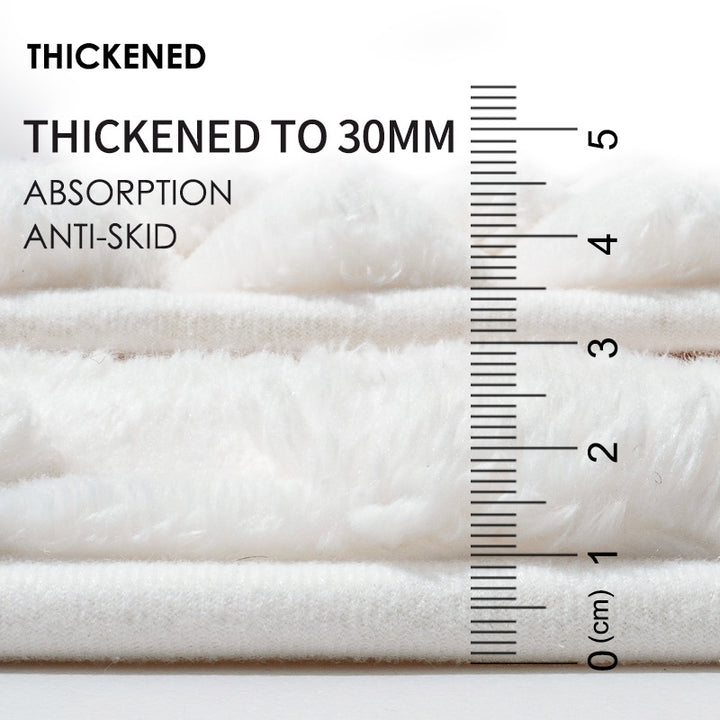 Plush Textured Bath Mat