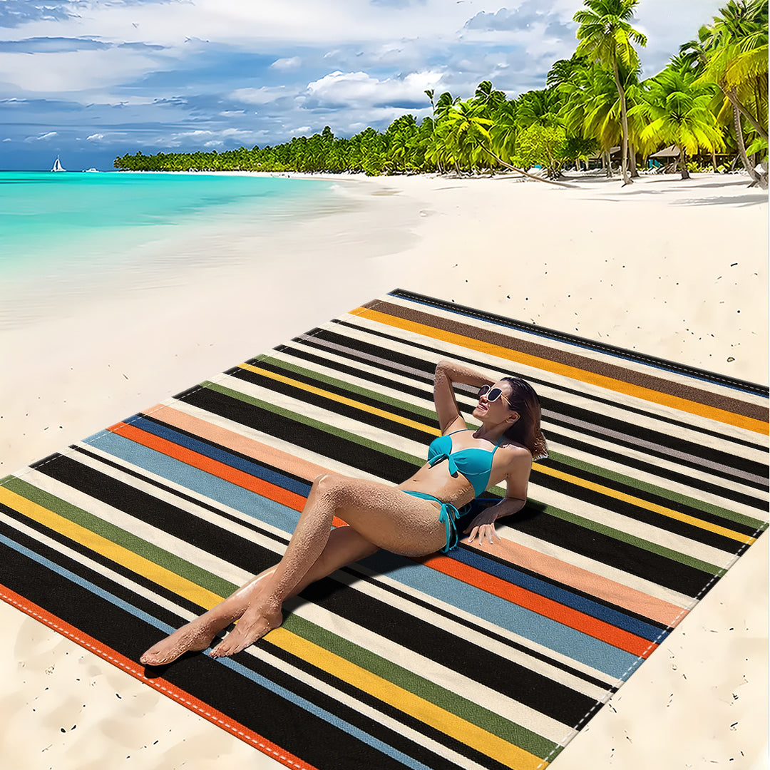Mandala Design Beach Mat Kalsten