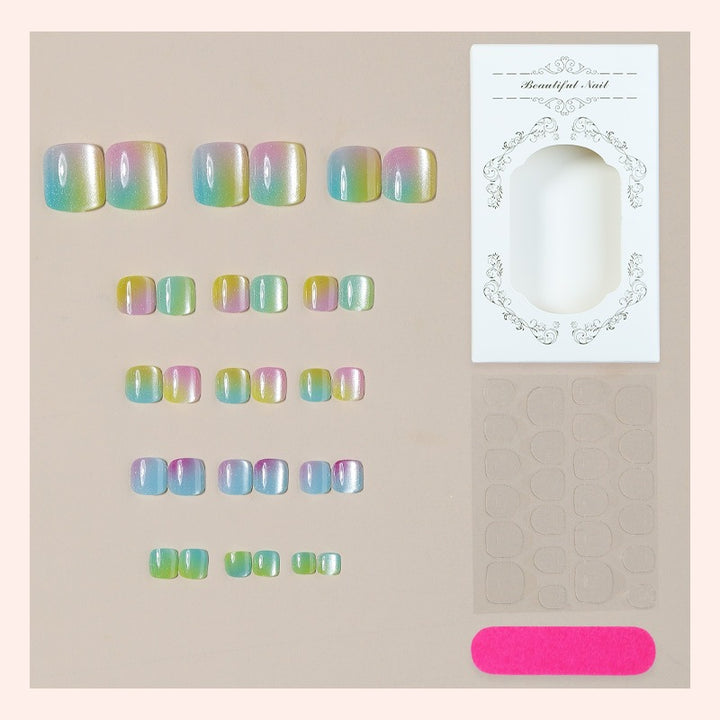 Gradient Color Acrylic Nails Kalsten