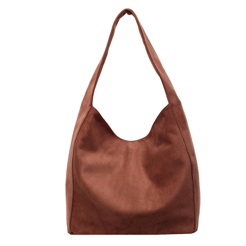 Soft Suede Hobo Tote Bag
