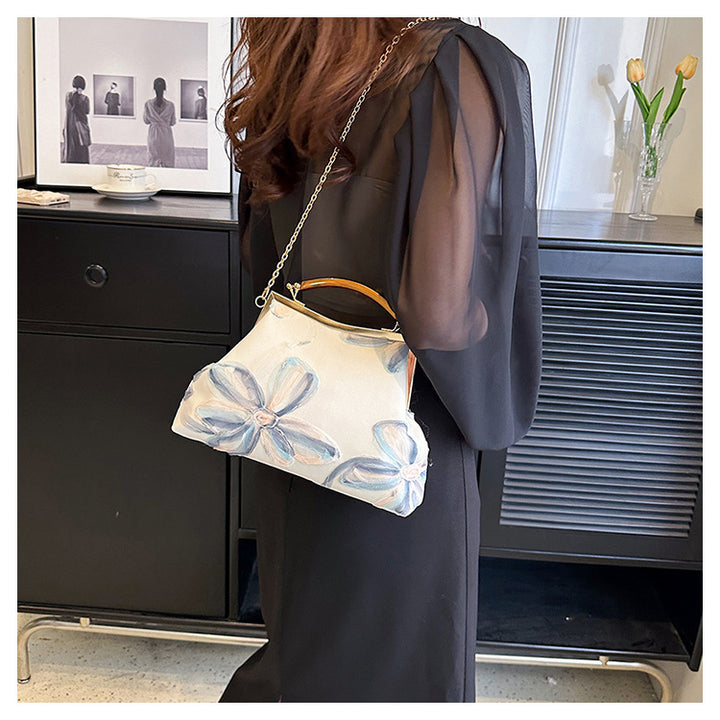Embroidered Floral Handbag