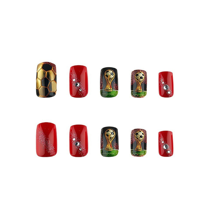 Sports-themed design artificial nails Kalsten