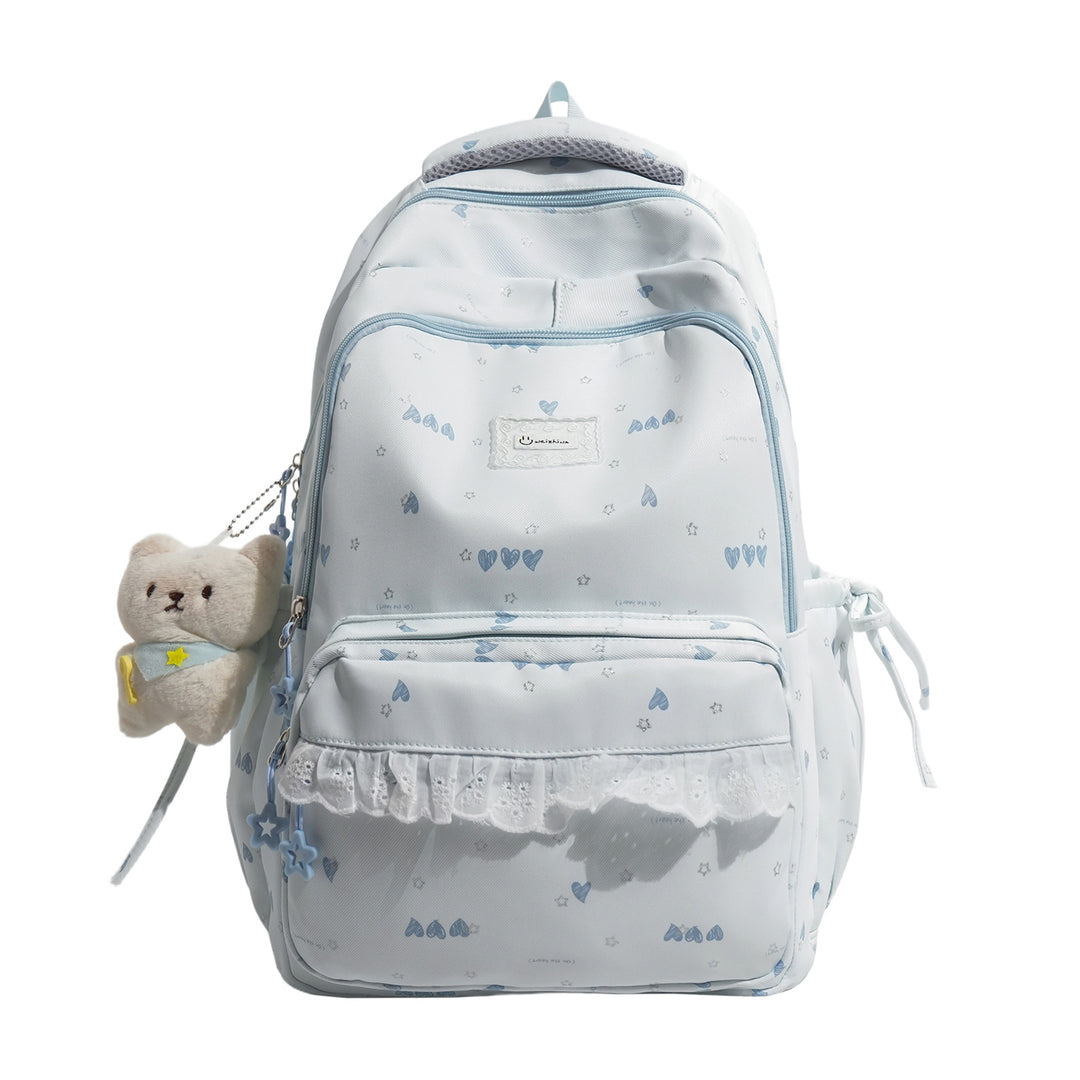 Cute Illustrated Multi-Compartment Backpack Kalsten