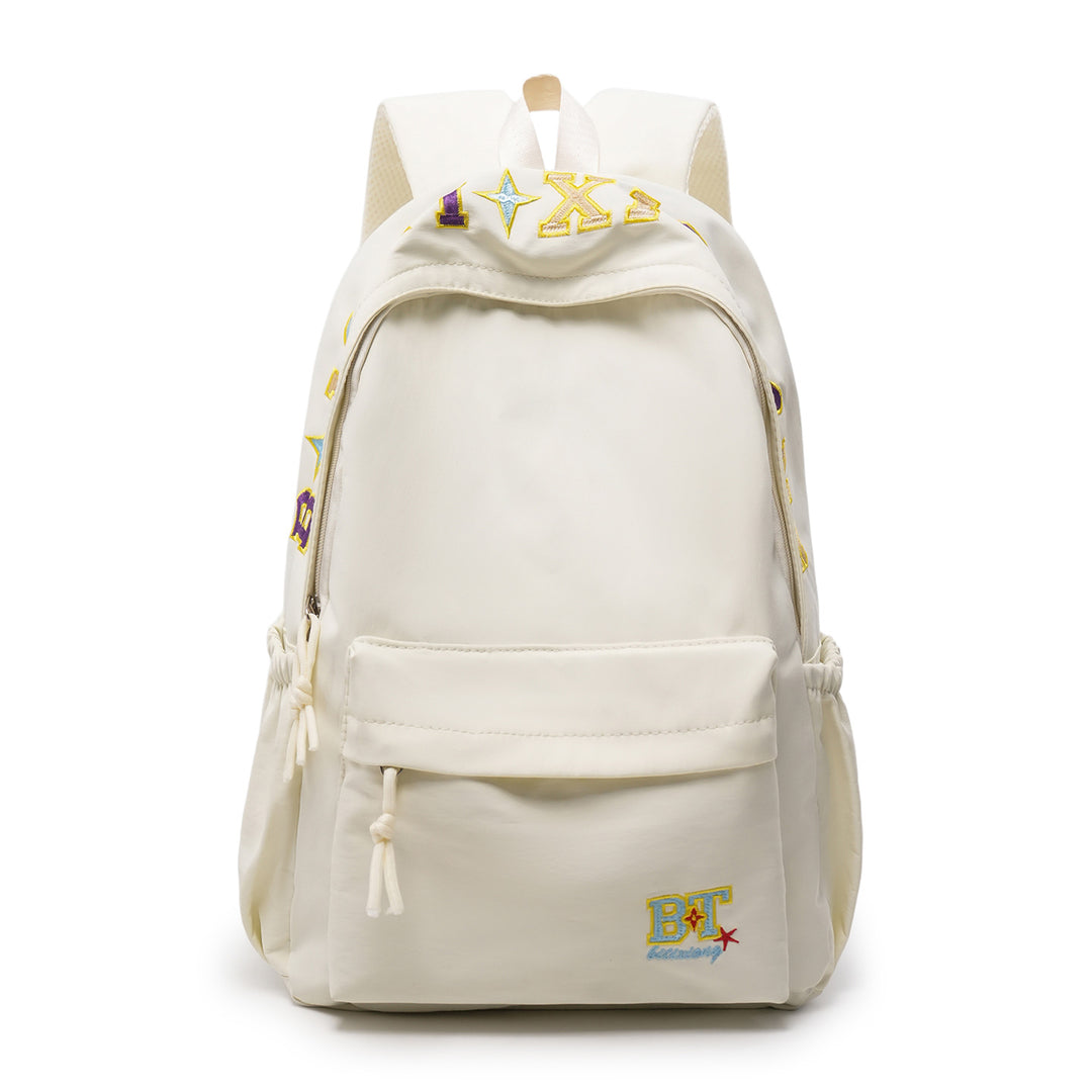 Trendy Embroidered School Backpack Kalsten