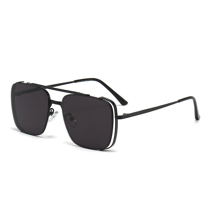 Women's fashionable square sunglasses with elegant metal frame Kalsten