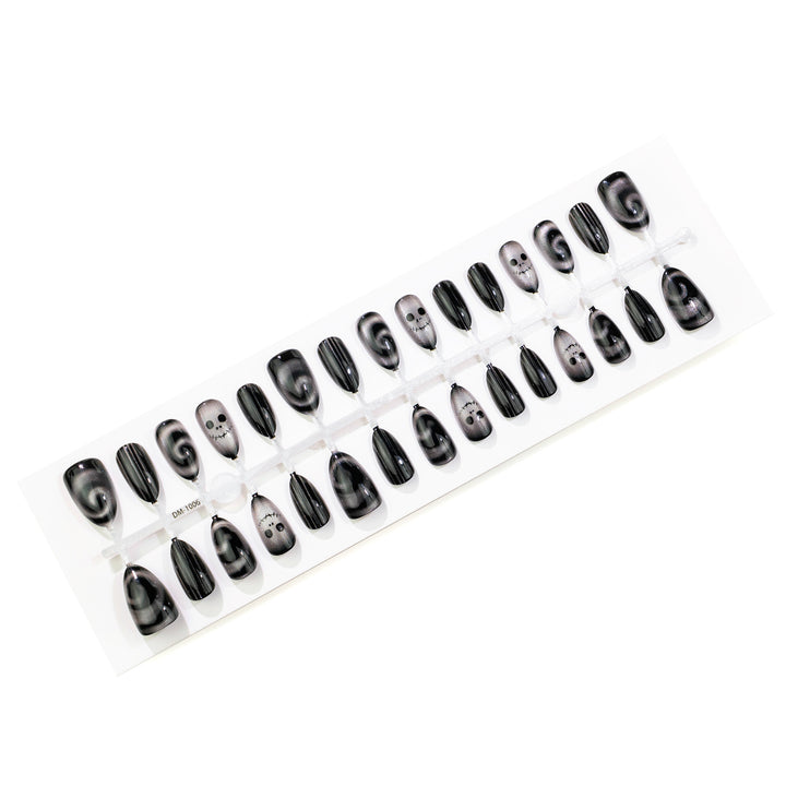 Gothic Themed Press-On Nail Art Set