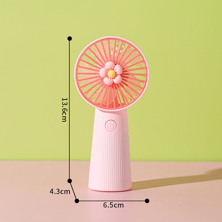 Flower-Themed Handheld Cooling Fan Kalsten