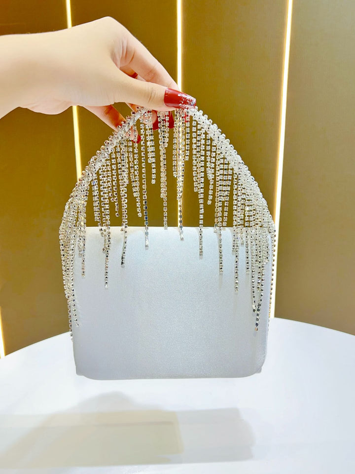 Crystal-Embellished Glam Clutch
