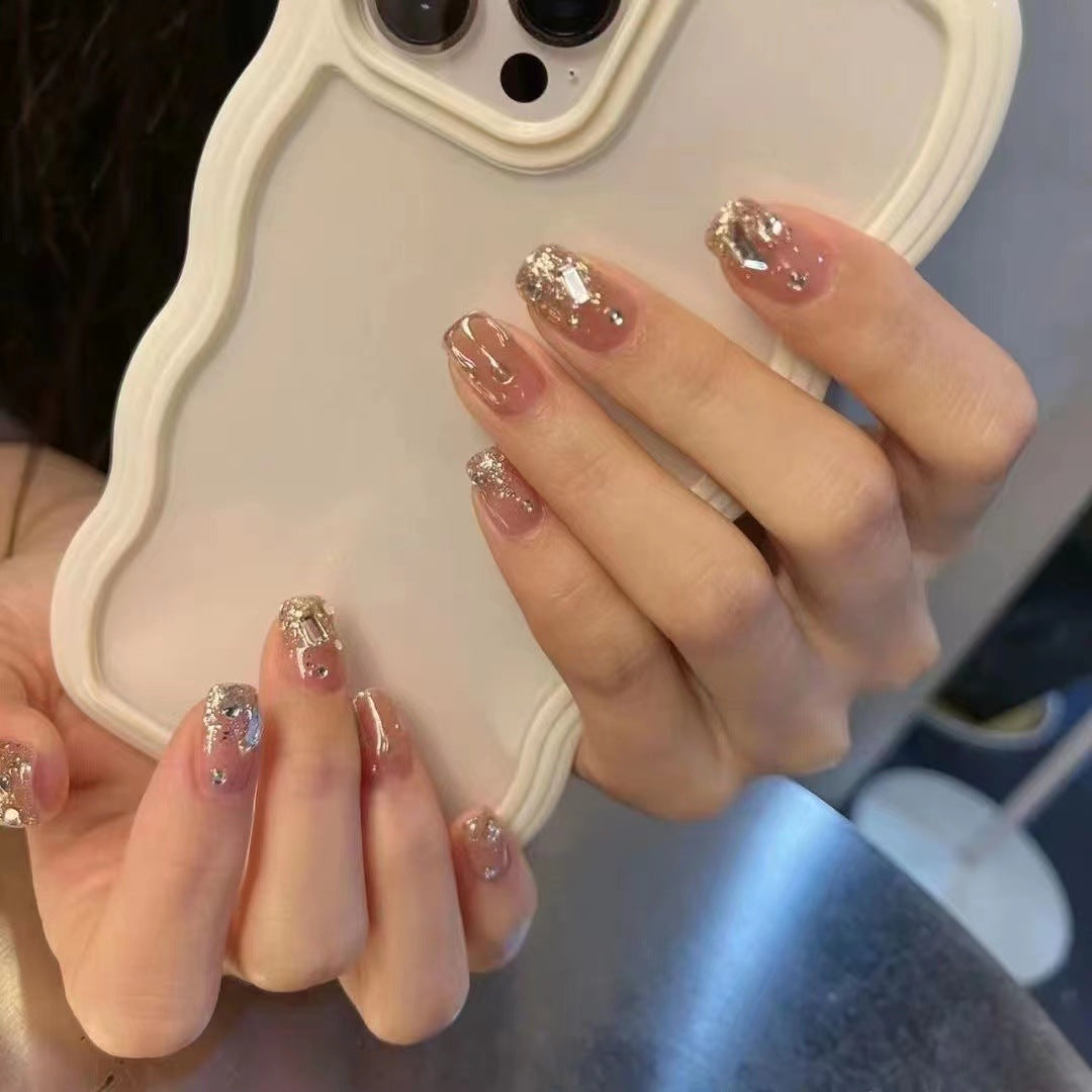 Glamorous Glittery Press-On Nail Set