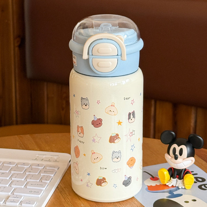 Women Waterproof Water Bottle with Leak-proof Lid and Animal Design Kalsten
