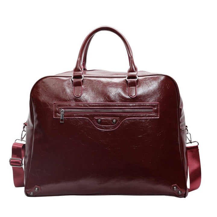 Luxurious Vintage-Inspired Leather Duffel Bag Kalsten