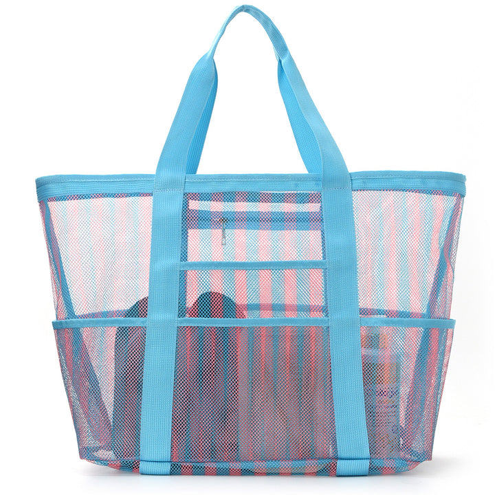 Beach bag made of durable mesh material with sturdy handles Kalsten
