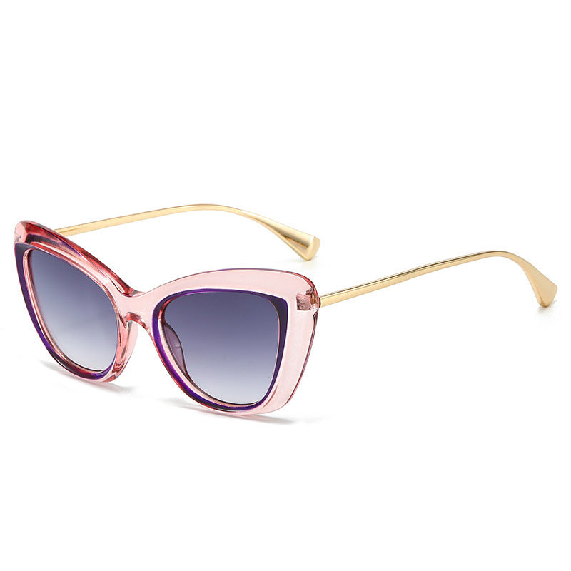 Ladies Cat-Eye Sunglasses with Elegant Metal Frame Kalsten