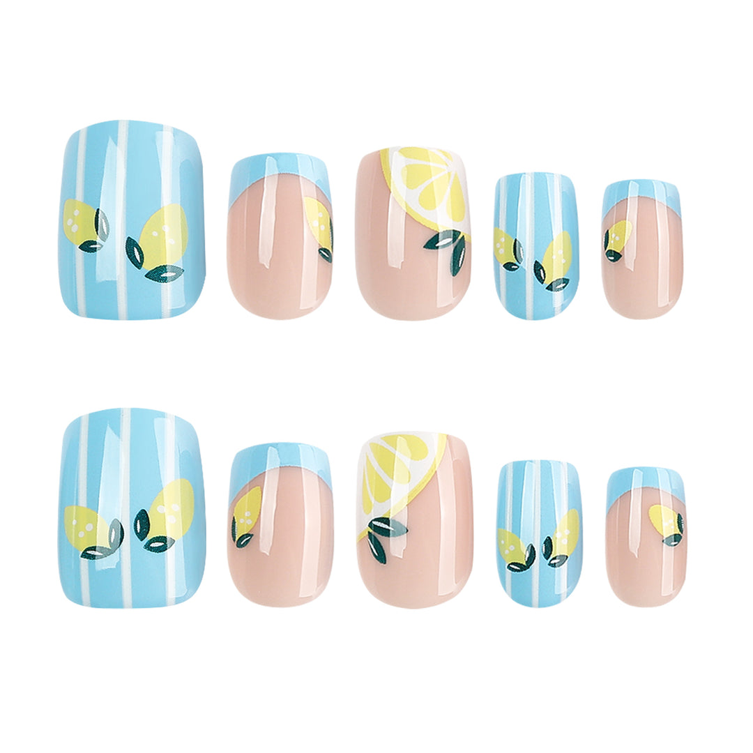 Artful Nail Art with Fruity Lemon Design Kalsten