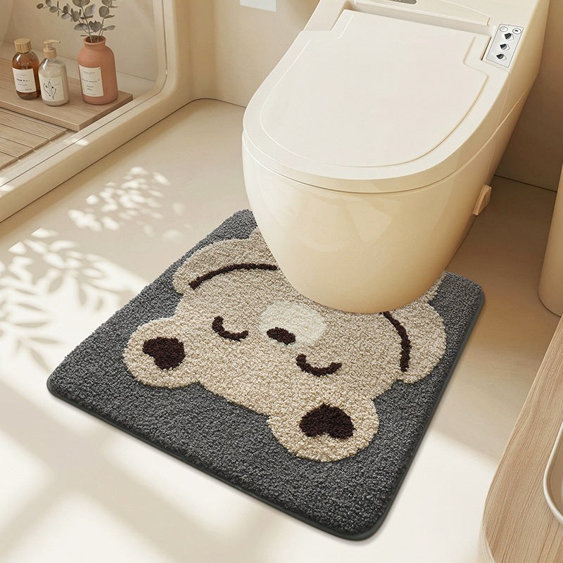 Playful Astronaut-Themed Bath Mat