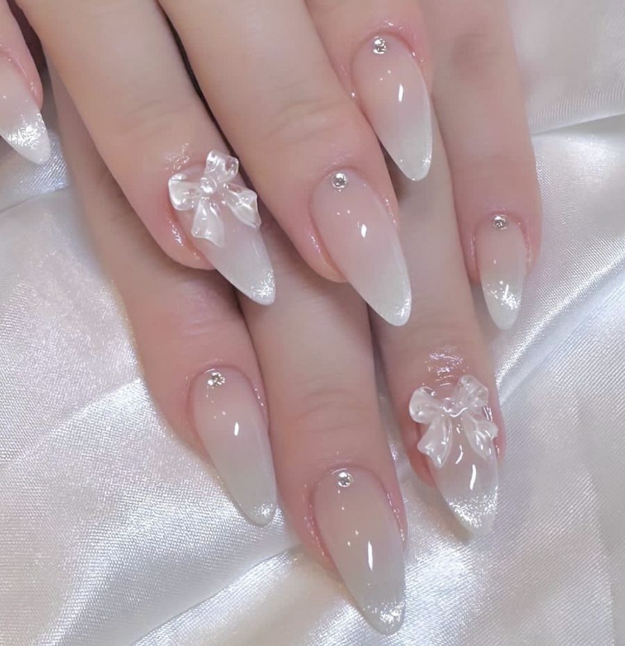 Decorative Heart Design Press-On Nails Kalsten
