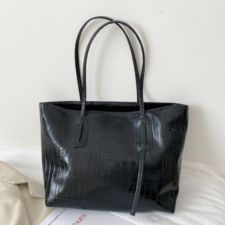 Crocodile Patterned Tote Bag