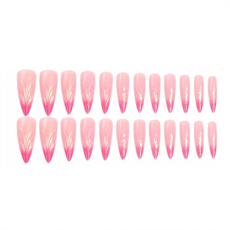 Artificial nails in modern design with pointed accents Kalsten