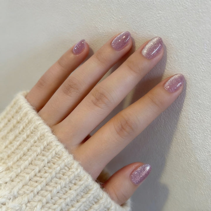 Sparkling Glitter Gel Nail Enhancements