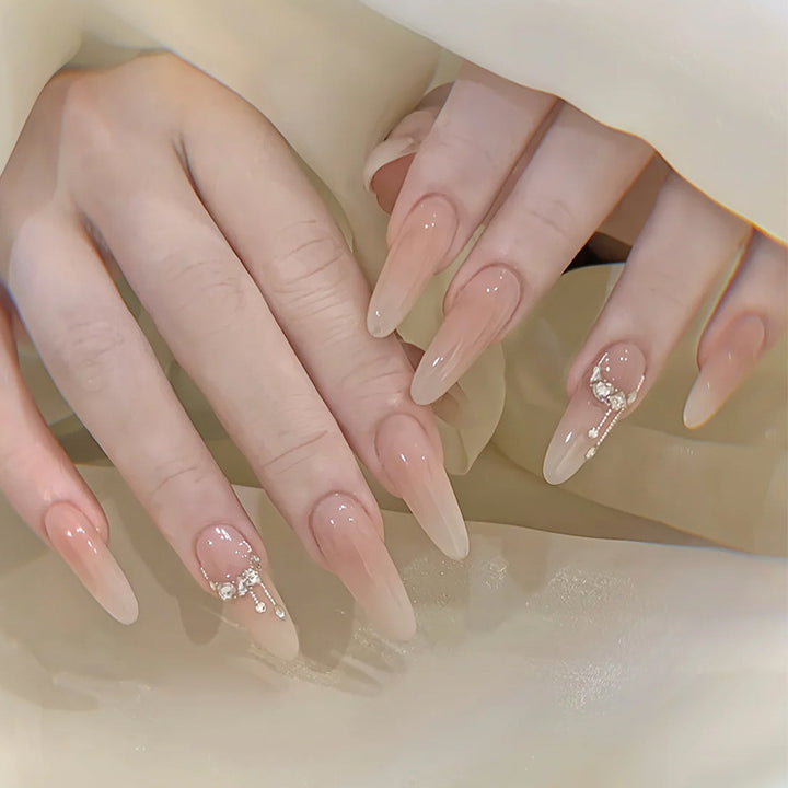 Premium Glossy Almond-Shaped Press-On Nails Kalsten 1789388672