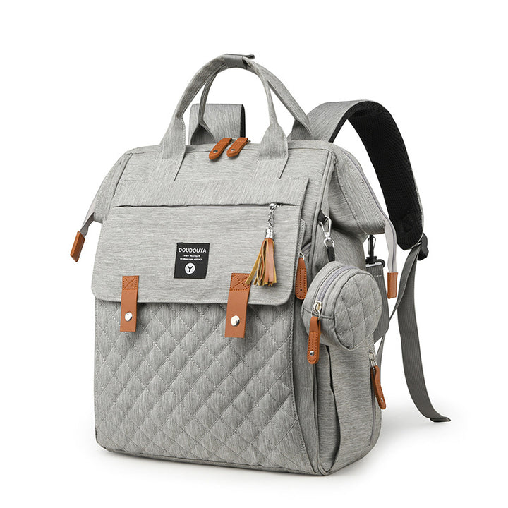 Multi-Functional Quilted Travel Backpack Kalsten