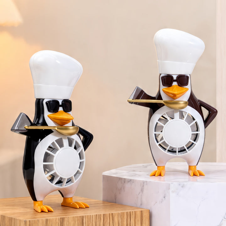 Women's table fan in funny penguin design Kalsten