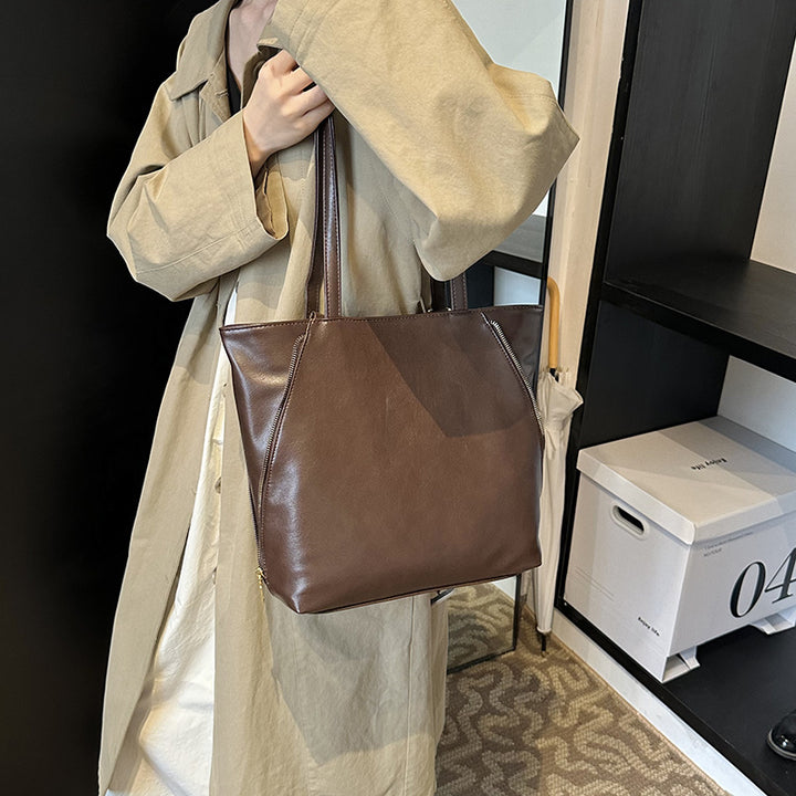 Elegant Faux Leather Tote Bag Kalsten
