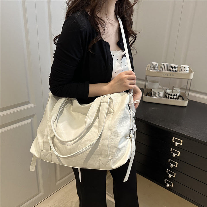 Luxurious Faux Leather Travel Tote Bag Kalsten