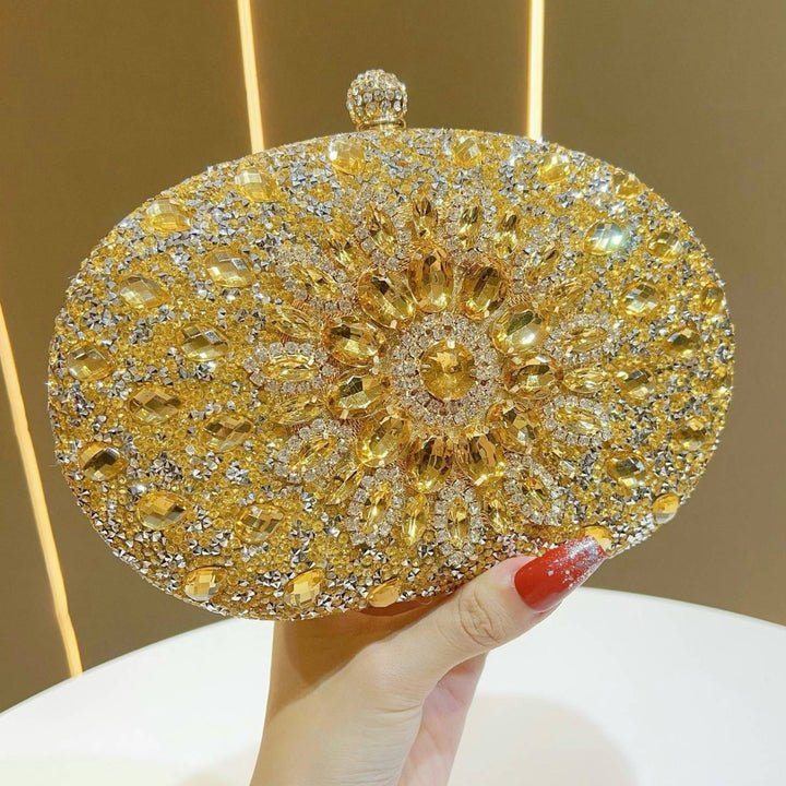 Ornate Crystal Evening Clutch