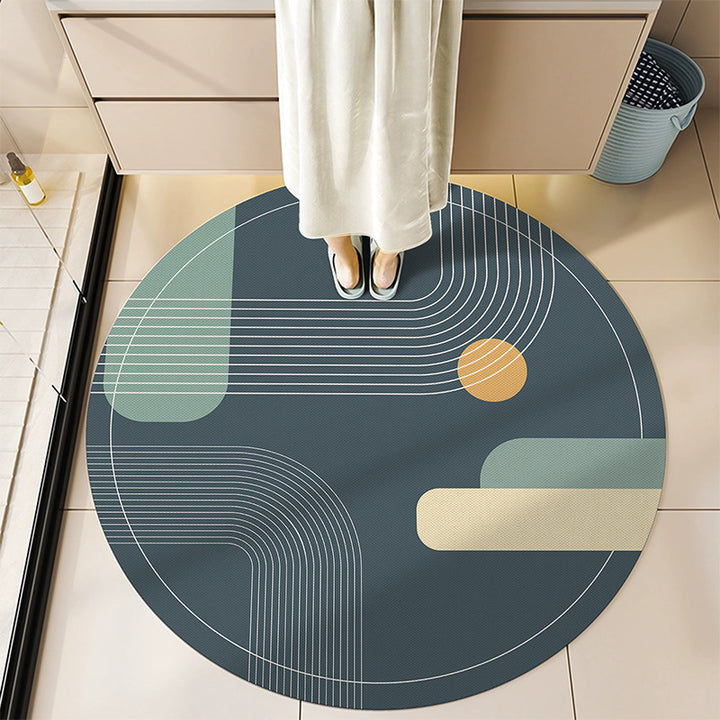 Round Decorative Bath Mat Kalsten