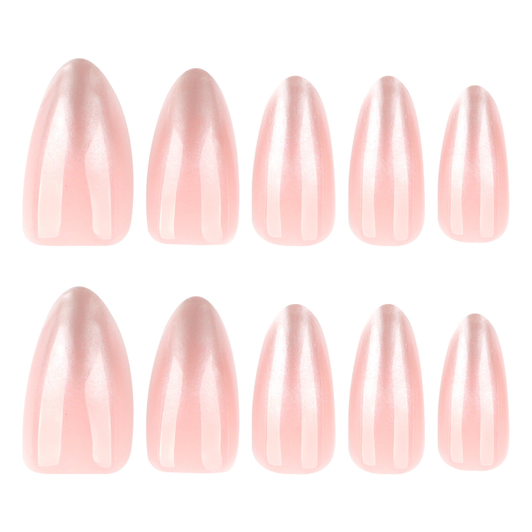Exquisite Nail Extensions with Elegant Gradient and Glossy Tips Kalsten