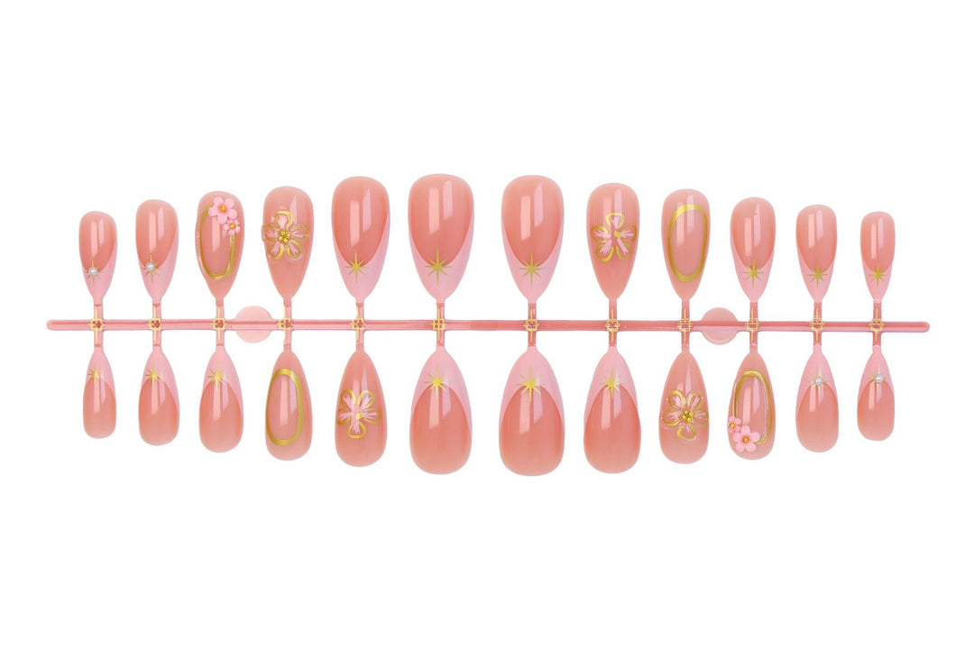 Art Nail Set with Blooming Designs Kalsten