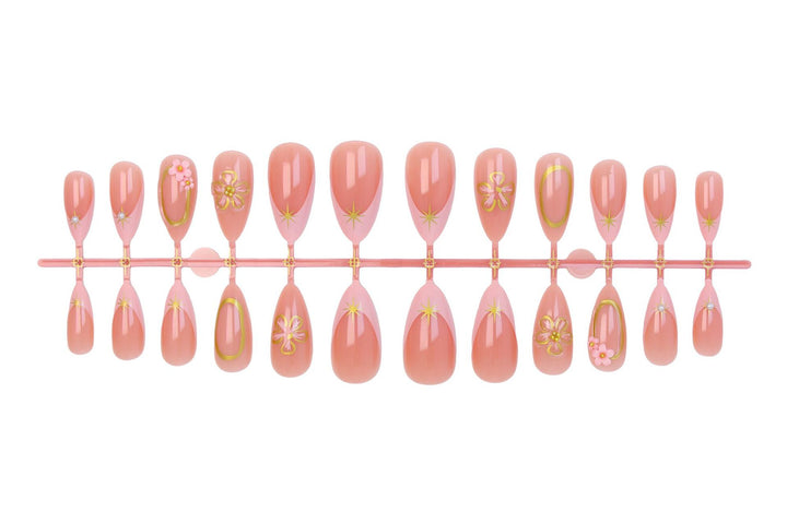 Art Nail Set with Blooming Designs Kalsten