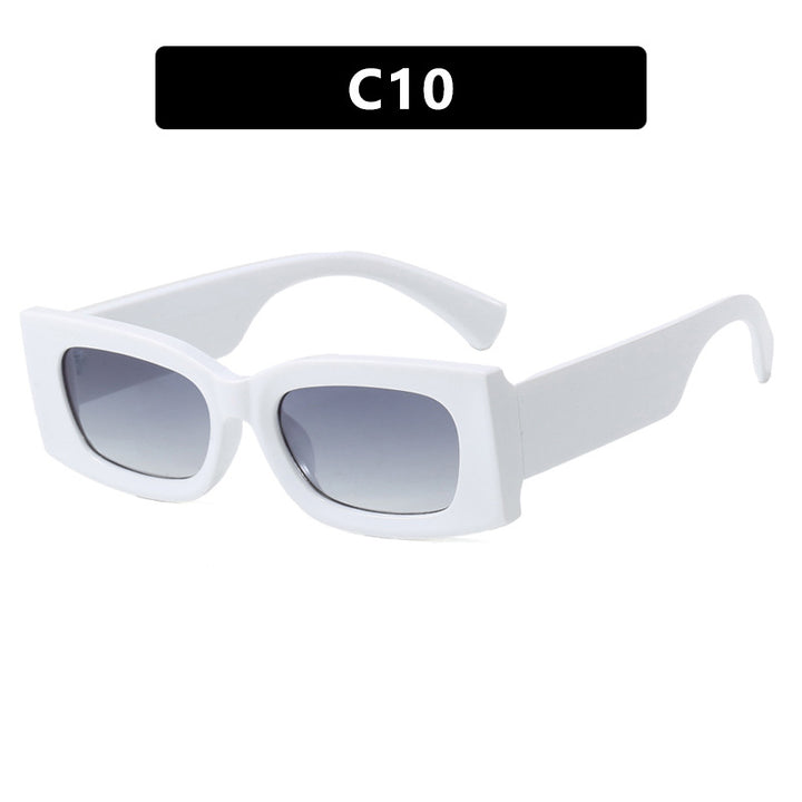 Women's fashionable square sunglasses with transparent frame and protective UV filter Kalsten