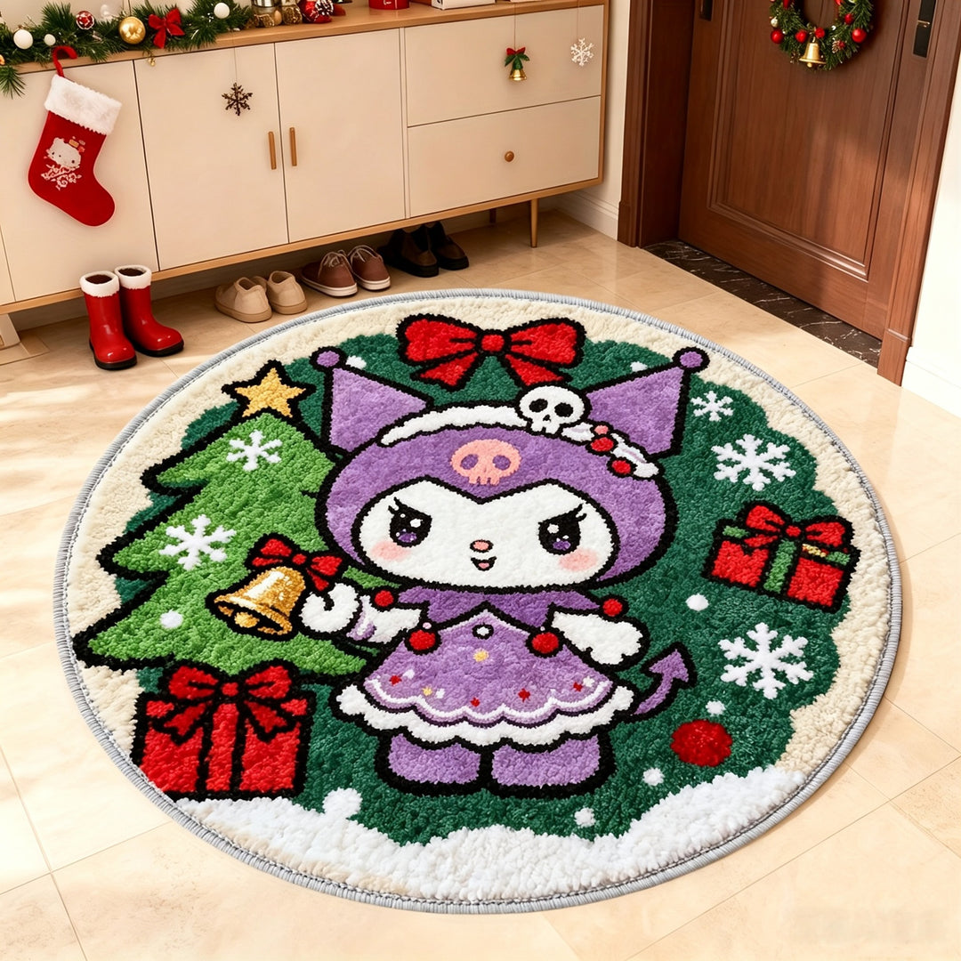 Cartoon Character Christmas Area Rug